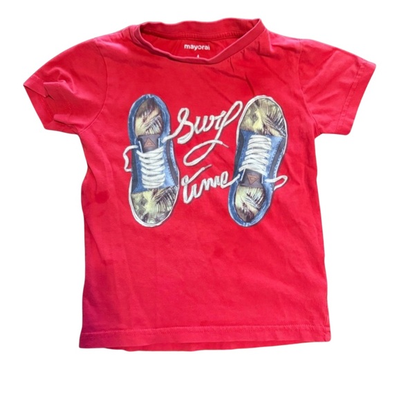 Mayoral Other - Mayoral Boys Red Sneaker T-shirt size 4 excellent condition